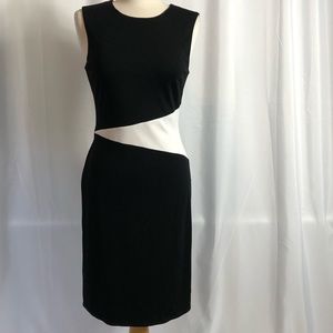 David Meister color blocked dress